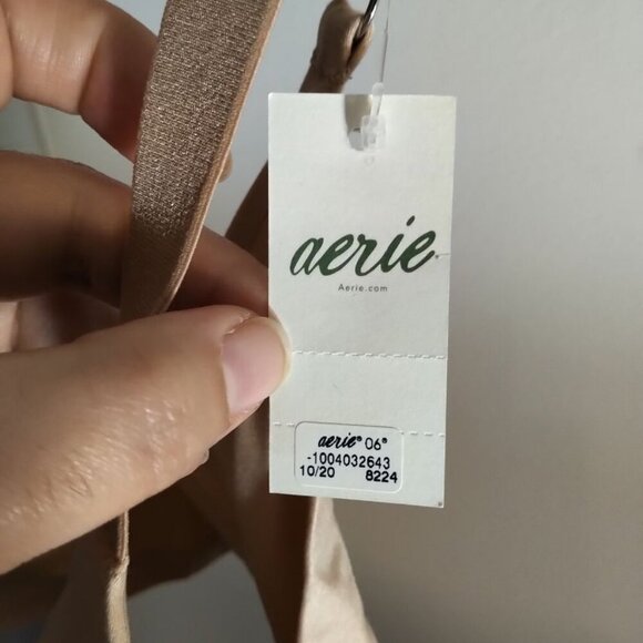 🥬NWT aerie Bra Sunnie Wireless Lightly Lined Bra Soft Stretchy Wirefree Deep V - Picture 9 of 16